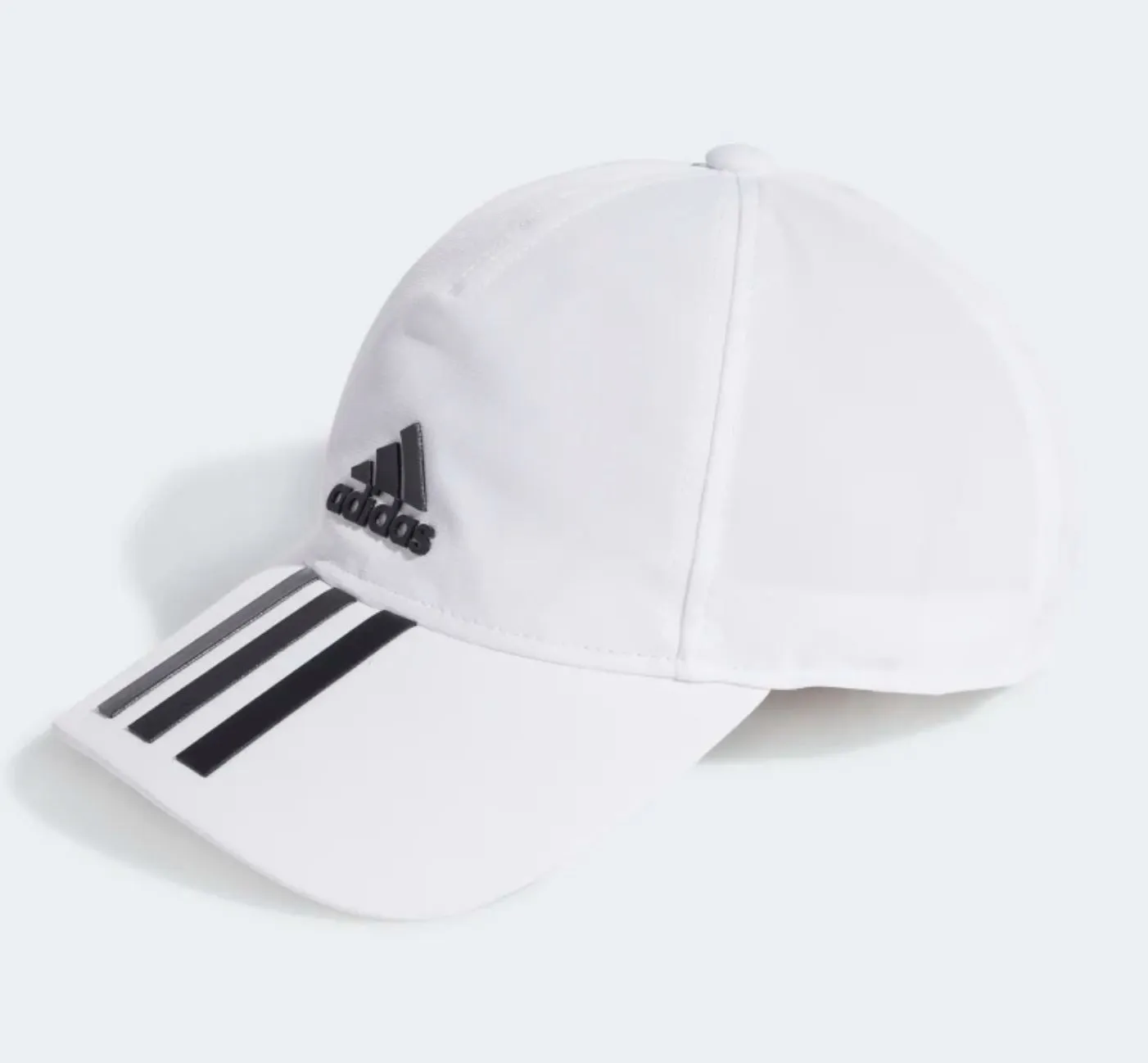 Adidas 3-Stripes Baseball Cap (White)