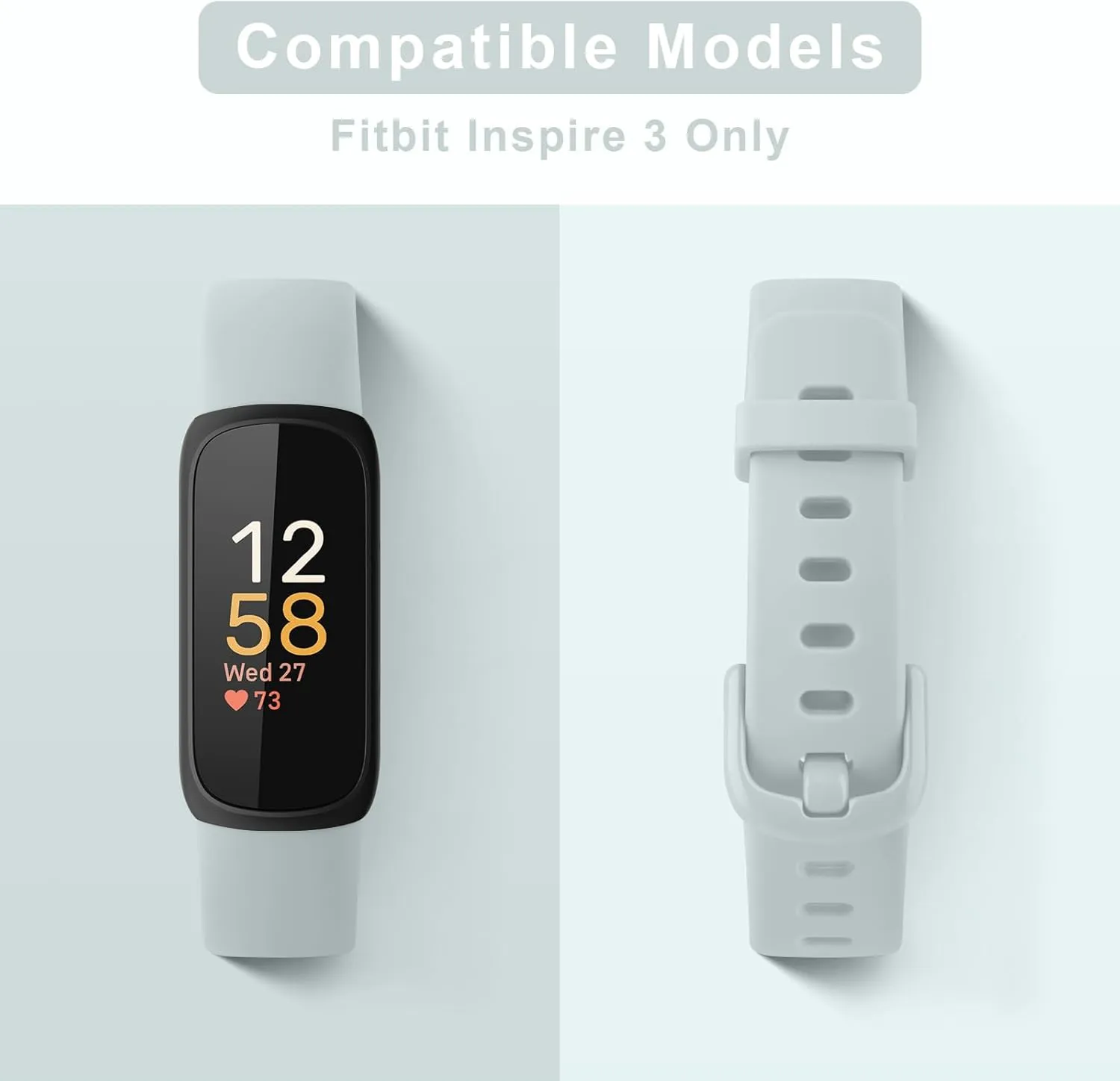 AK Band Compatible with Fitbit Inspire 3 Bands for Women Men, Adjustable Replacement Sport Wristbands Straps for Fitbit Inspire 3 Fitness Tracker