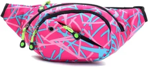 Ausion Fanny Pack Waist Bag for Men&Women Adjustable Belt Hip Bum Bag Fashion Water Resistant Hiking Waist Bag for Traveling Casual Running Hiking Cycling