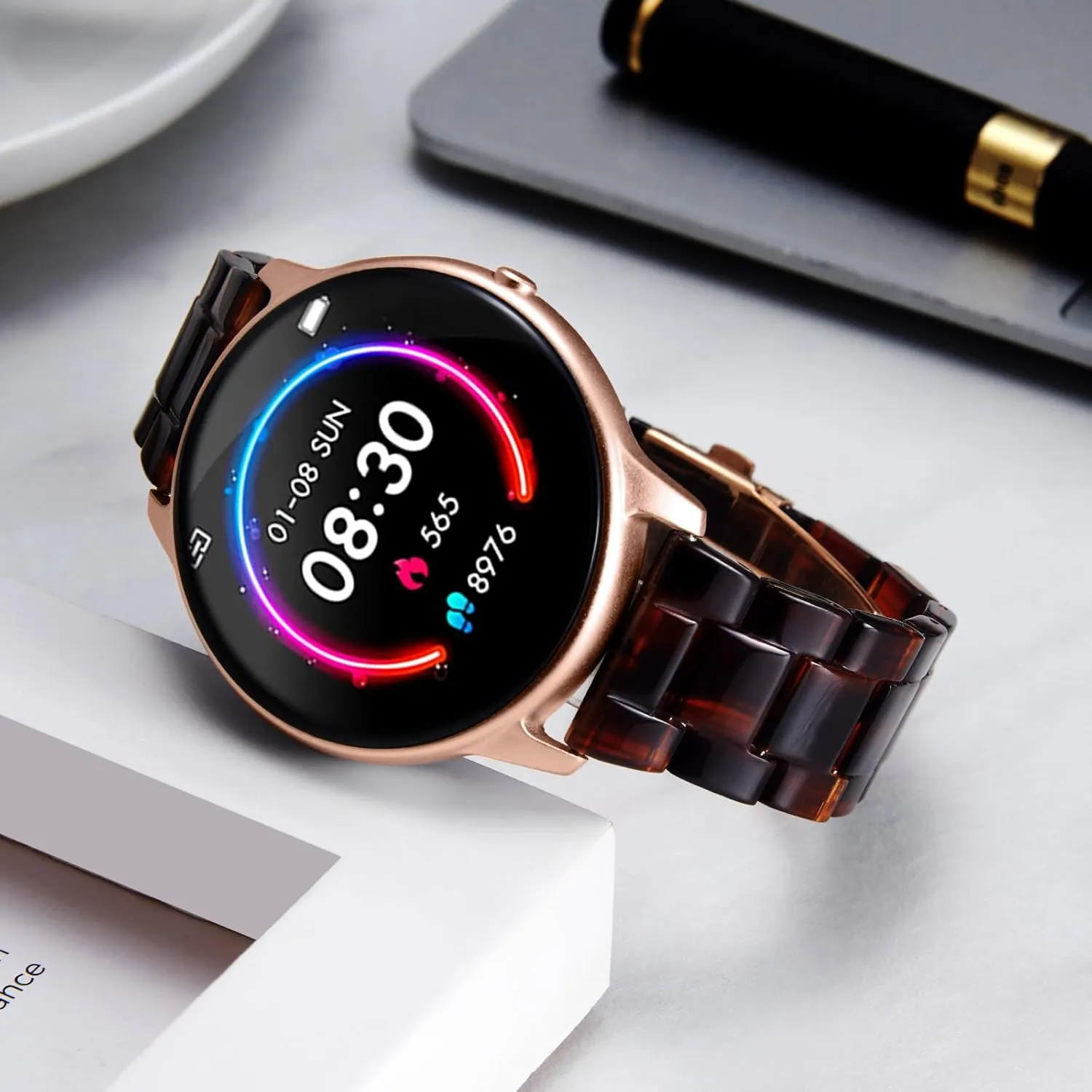 BINLUN Resin Watch Bands Replacement Watch Straps for Men Women 14 Colors Watchbands Lightweight 12/14/16/18/20/22mm Wrist Bands Fashion Skin-Friendly Smart Watch Bracelets