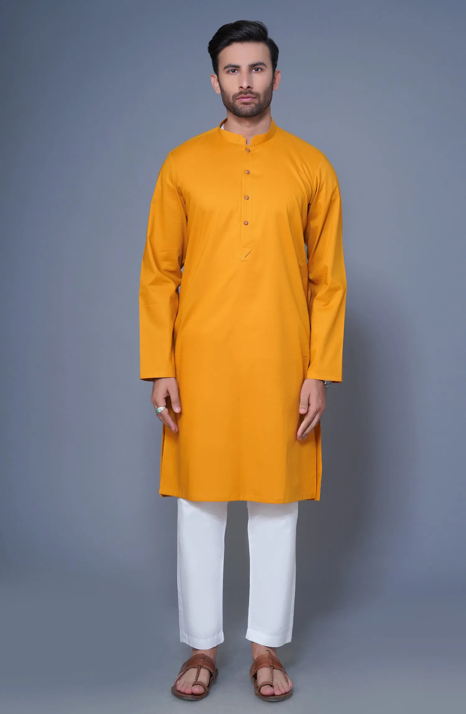 Cotton Trendy Kurta - Yellow