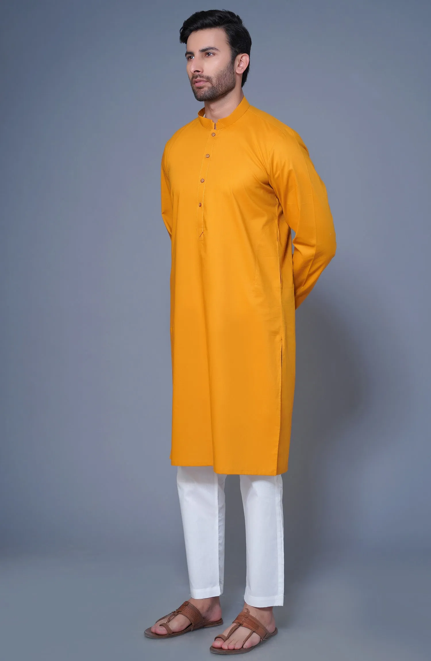 Cotton Trendy Kurta - Yellow