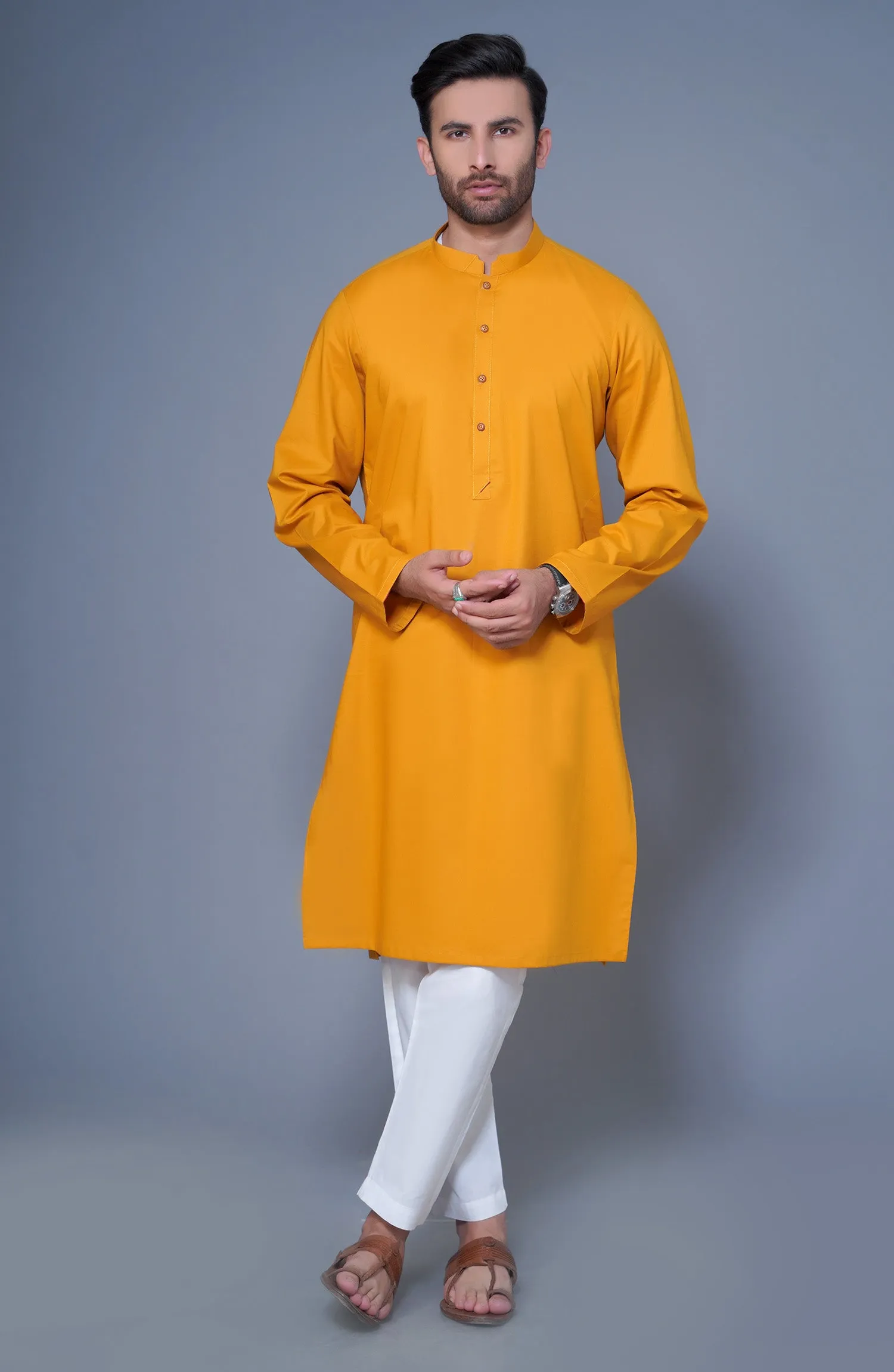 Cotton Trendy Kurta - Yellow