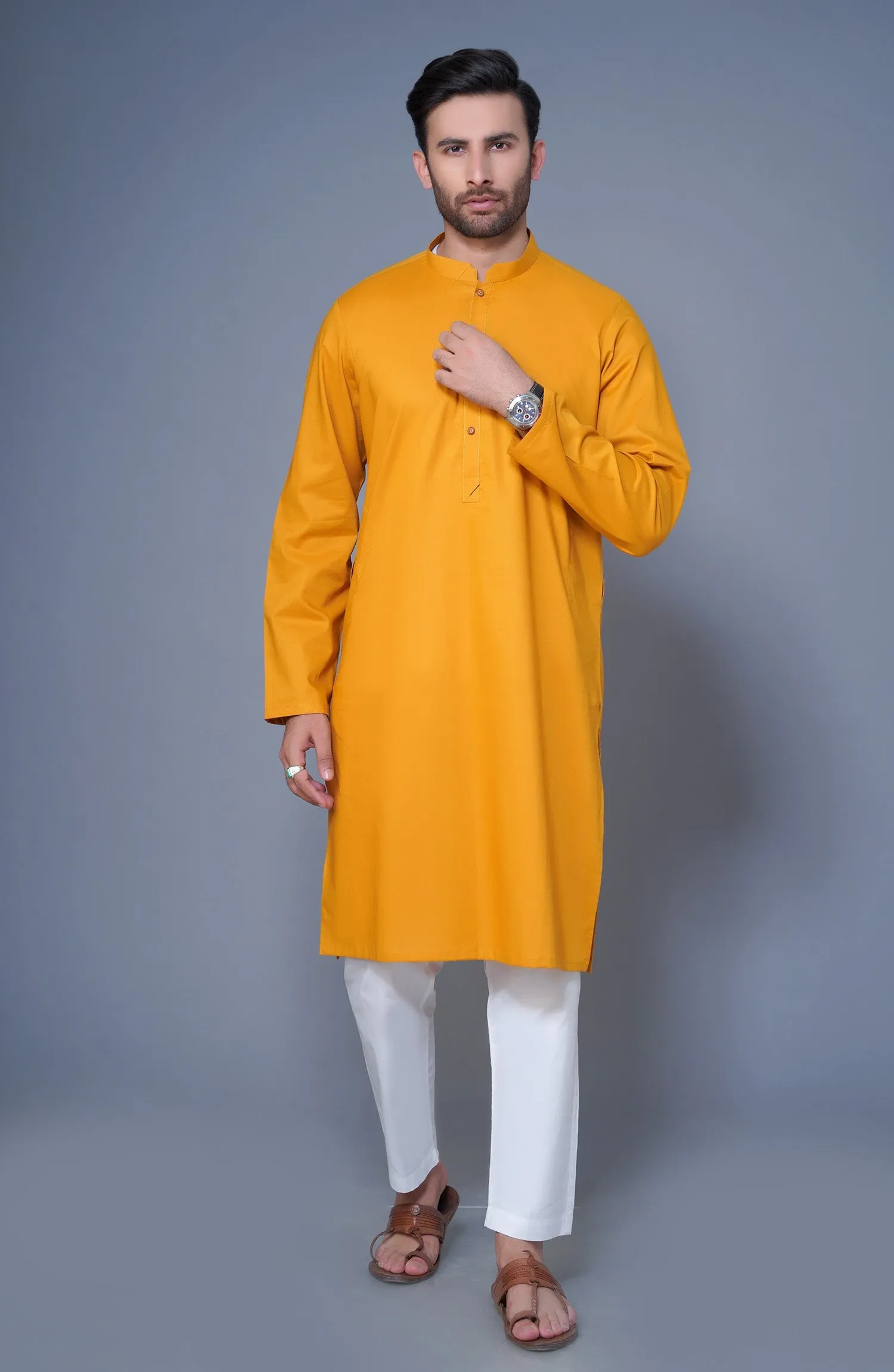 Cotton Trendy Kurta - Yellow