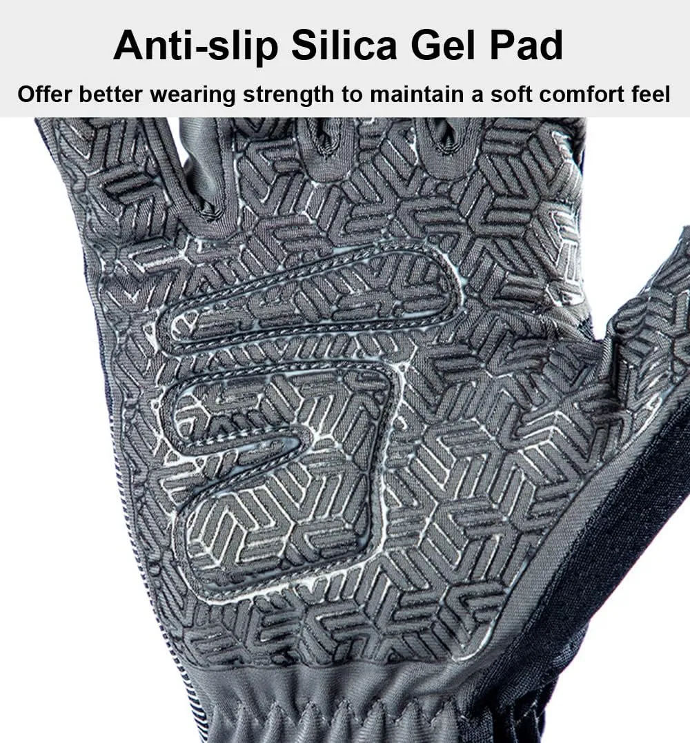 Full Finger Hiking & Cycling Gloves - Thin Gloves for Men & Women - UV Protection, Great for Adult Bikes, Driving & Gym