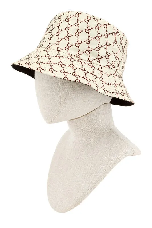 GC Pattern Print Bucket Hat