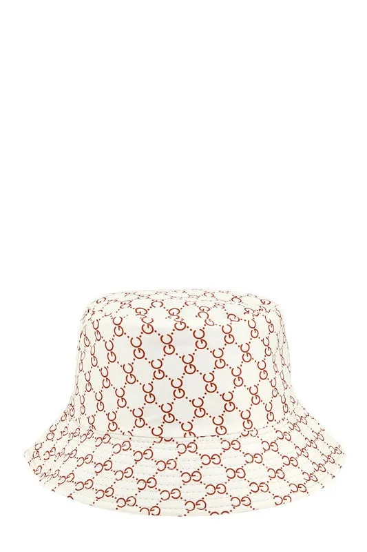 GC Pattern Print Bucket Hat