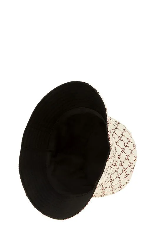 GC Pattern Print Bucket Hat