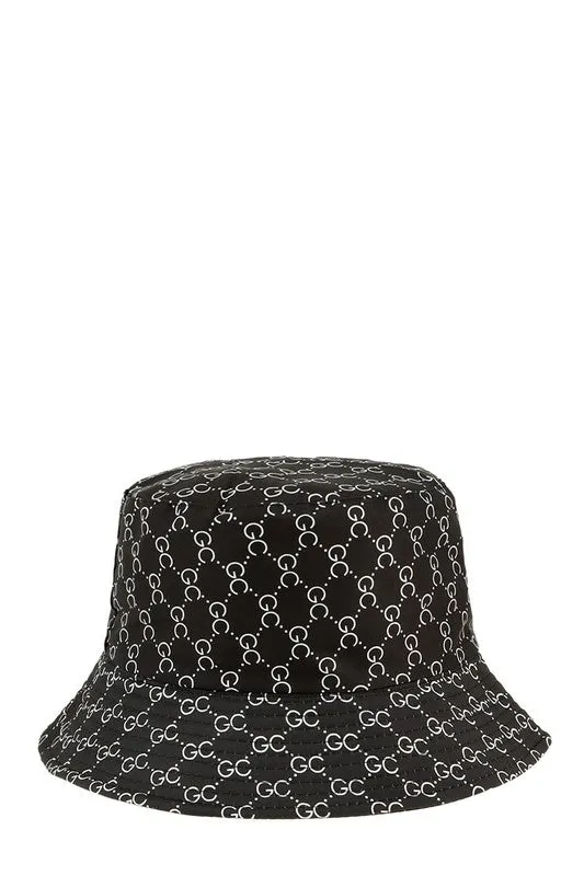 GC Pattern Print Bucket Hat