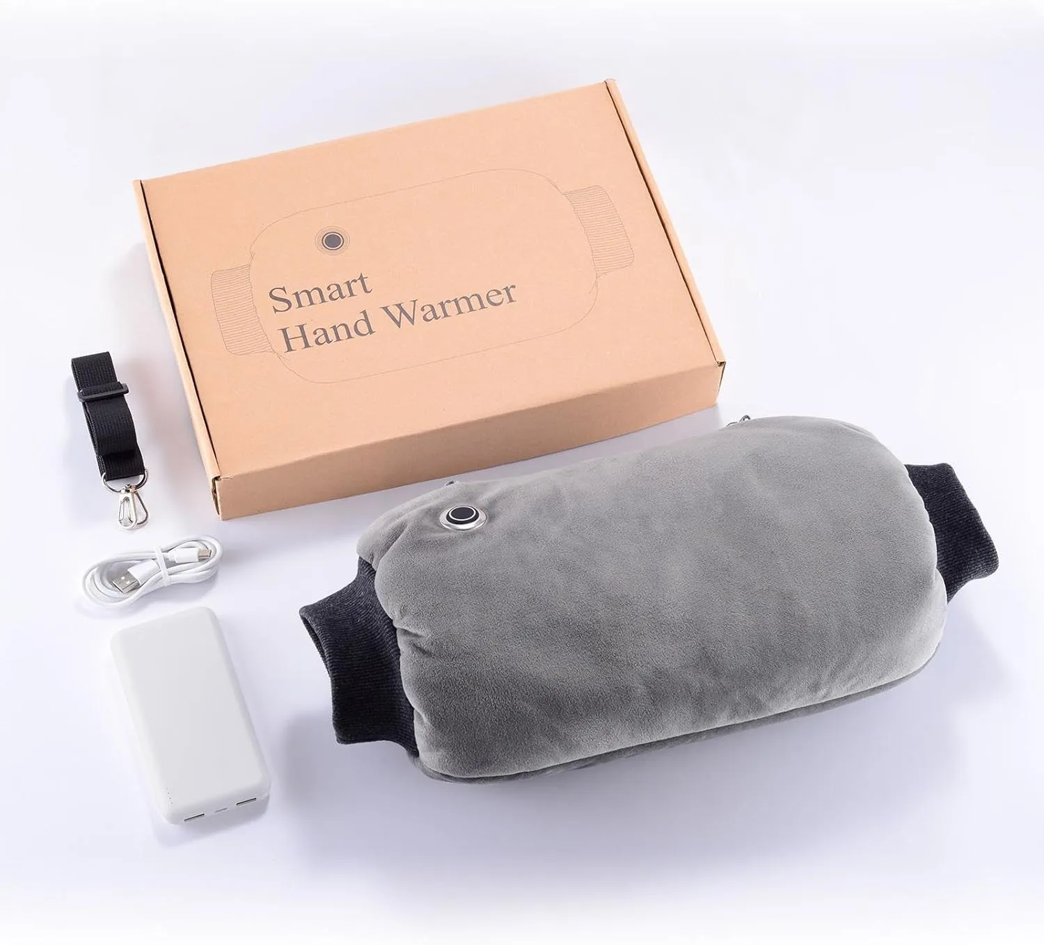 Hand Warmers Rechargeable, Portable Graphene Heated Gloves Handwarmers Bag with 10000MAH Power Bank,2 Heating Area&3 Heat Modes, Fast Electric Heating Pouch for Women,Kids, Hunting,Camping&Xmas Gifts