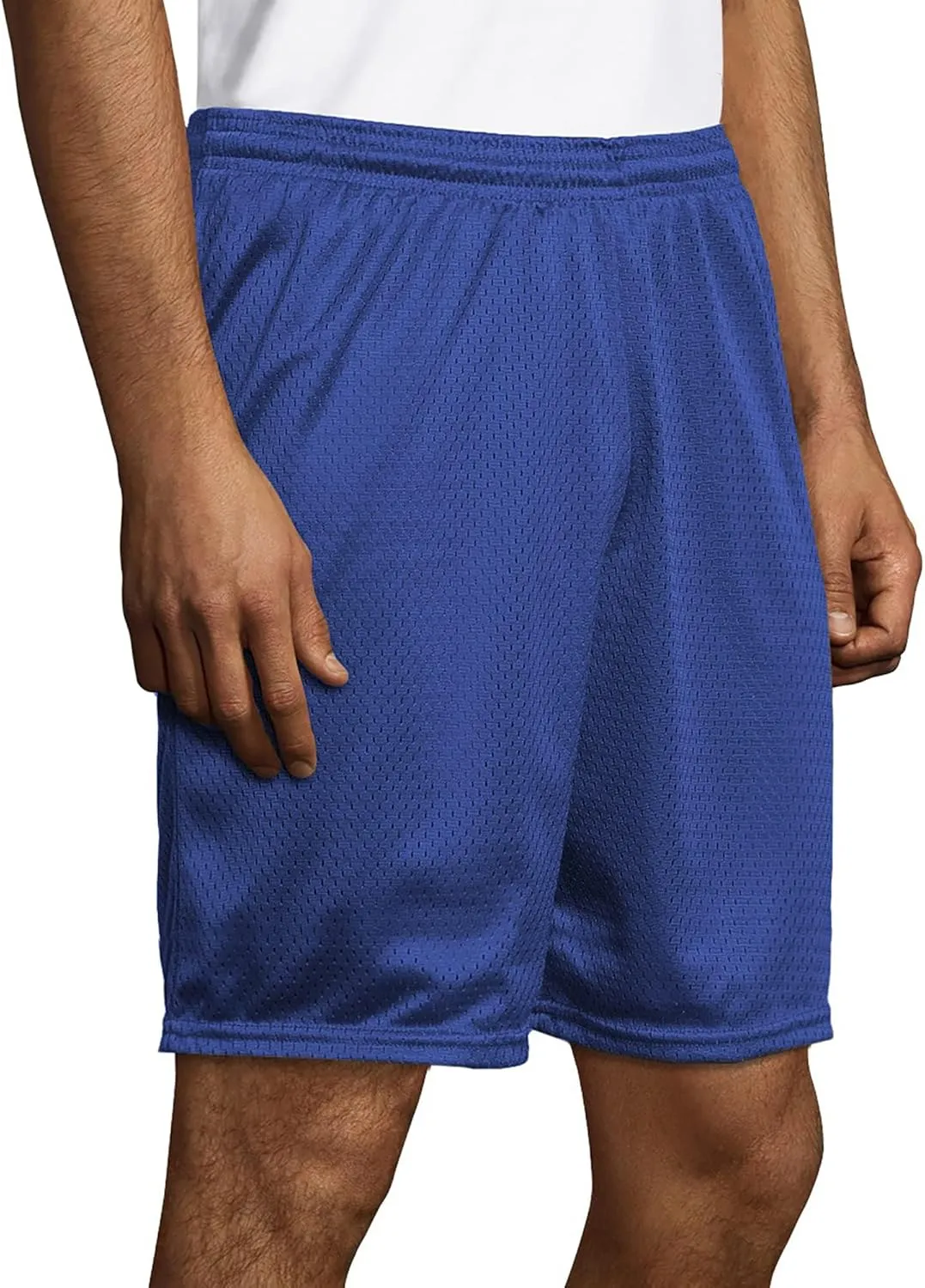 Hanes Sport Men's Mesh Pocket Shorts, Mens Performance Gear Shorts, Mens Athletic Shorts, 9" Inseam