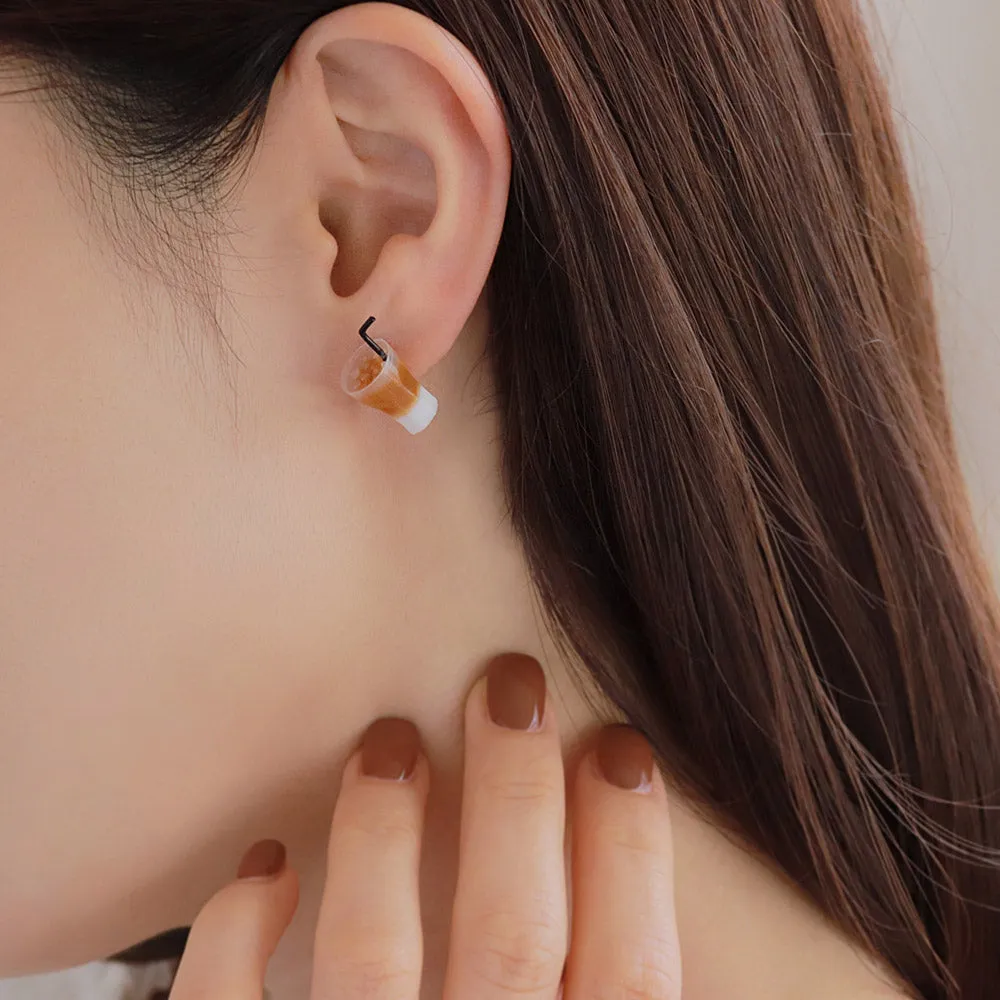 Iced Latte and Muffin Mismatched Earrings
