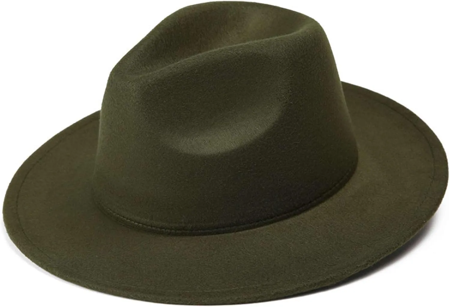 Icegrey Mens Fedora Hats, Plus Size Wide Brim Dress Cap, Warm Panama Jazz Hat