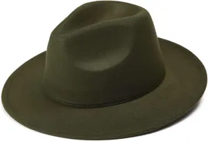 Icegrey Mens Fedora Hats, Plus Size Wide Brim Dress Cap, Warm Panama Jazz Hat