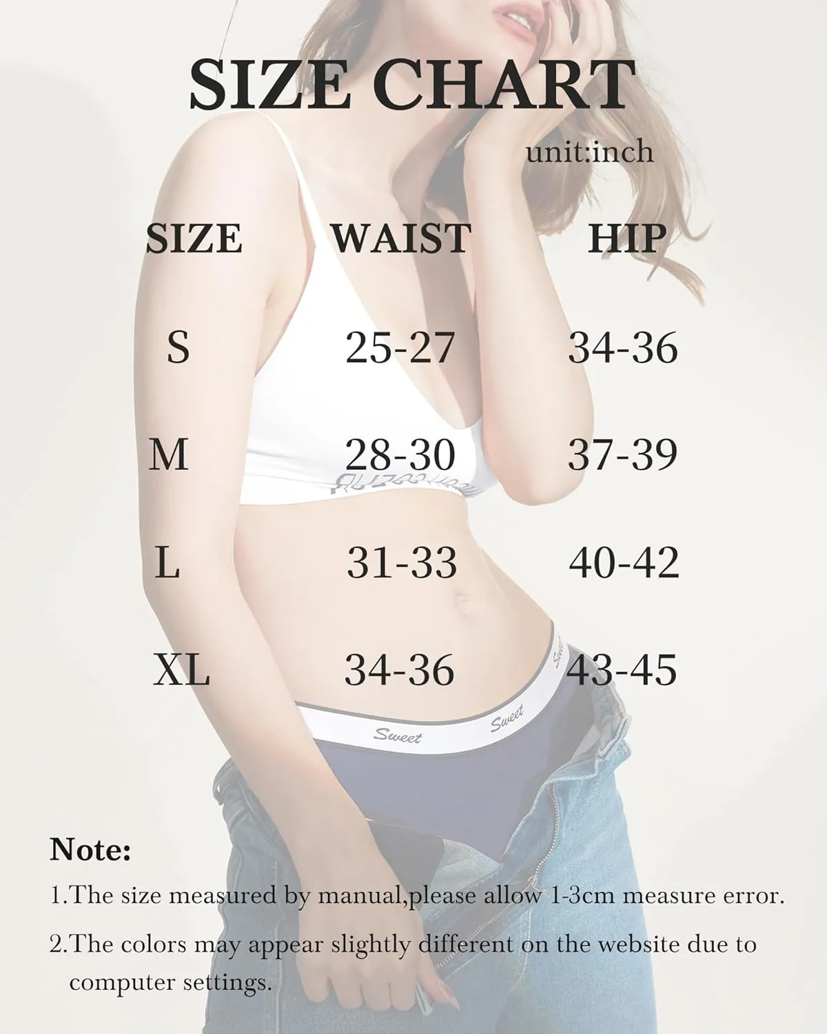 LEVAO Womens Underwear Cotton Sport Low Rise Stretch Bikini Full Coverage Panties 5 Multipack S-XL