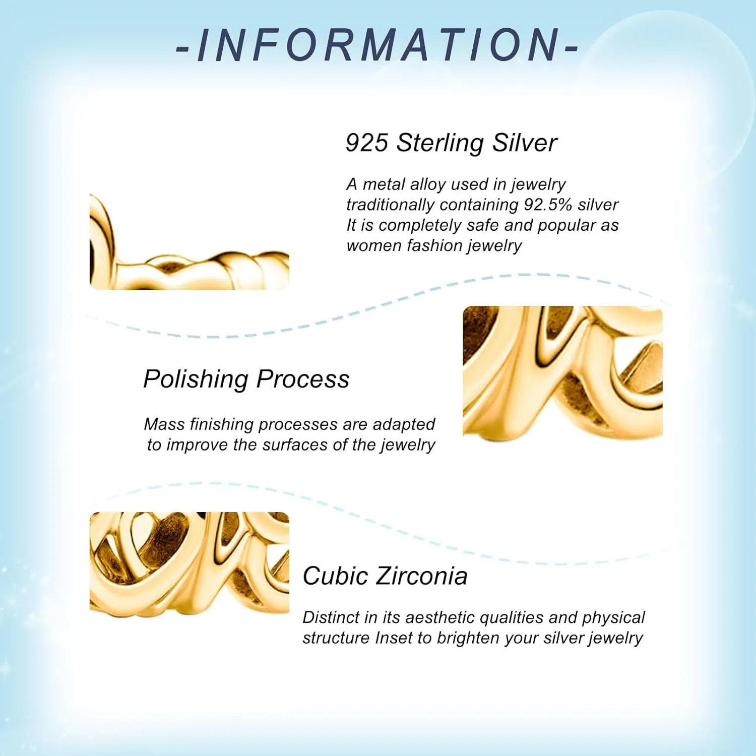 Love Gold Charms 925 Sterling Silver for Women Bracelets and Necklaces Dangle Beads Mothers Day Jewelry for Mom