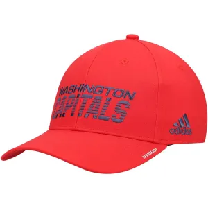 Men's adidas Red Washington Capitals 2021 Locker Cap AEROREADY Flex Hat