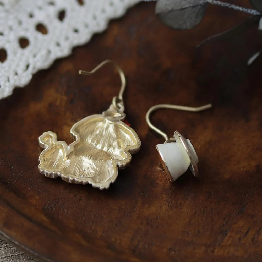Meringue Cookie Mismatched Earrings