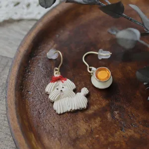 Meringue Cookie Mismatched Earrings