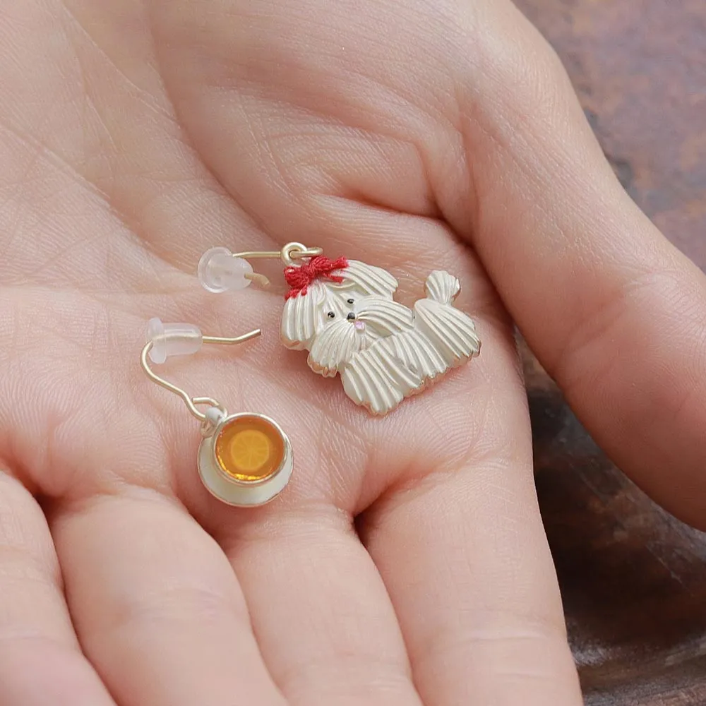 Meringue Cookie Mismatched Earrings