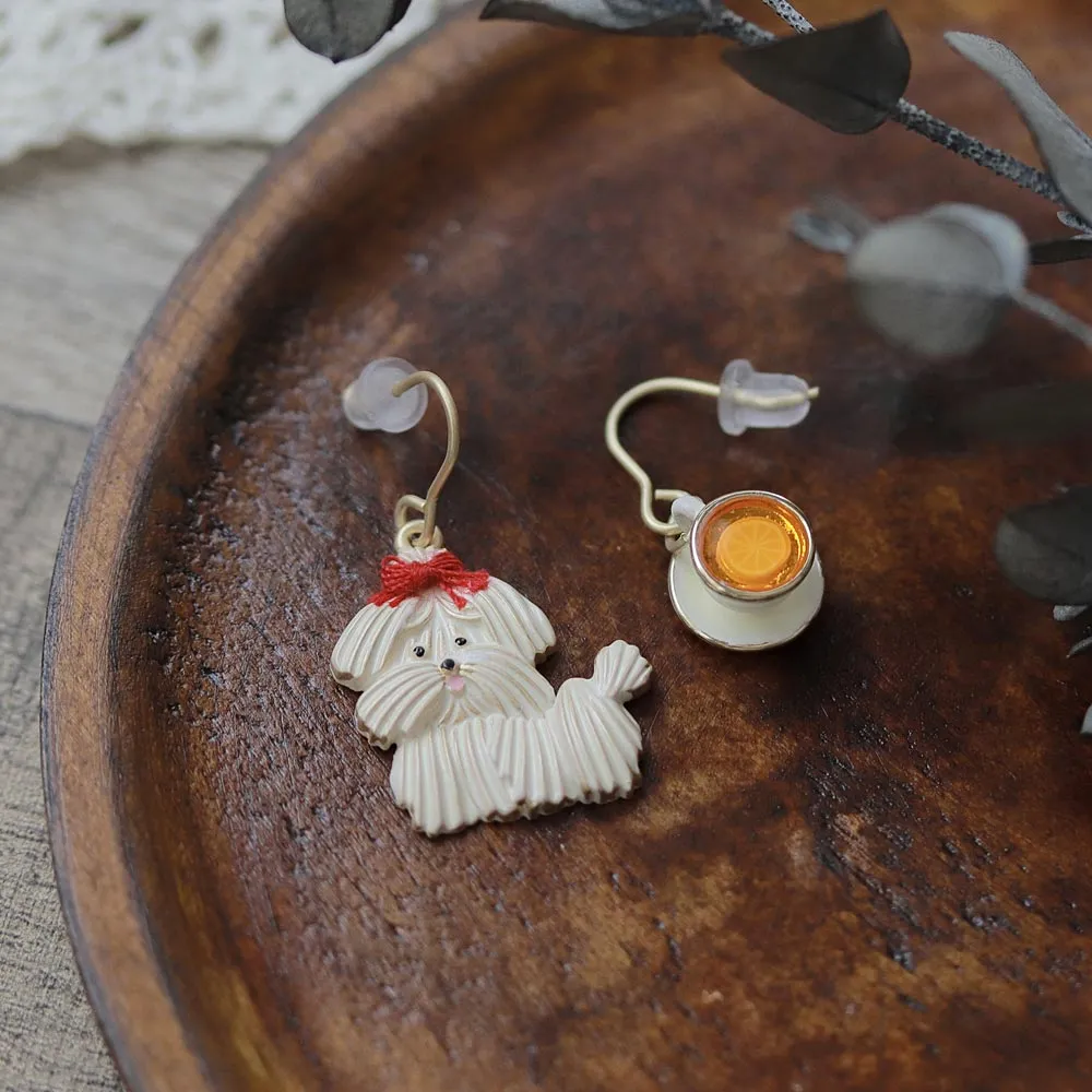 Meringue Cookie Mismatched Earrings