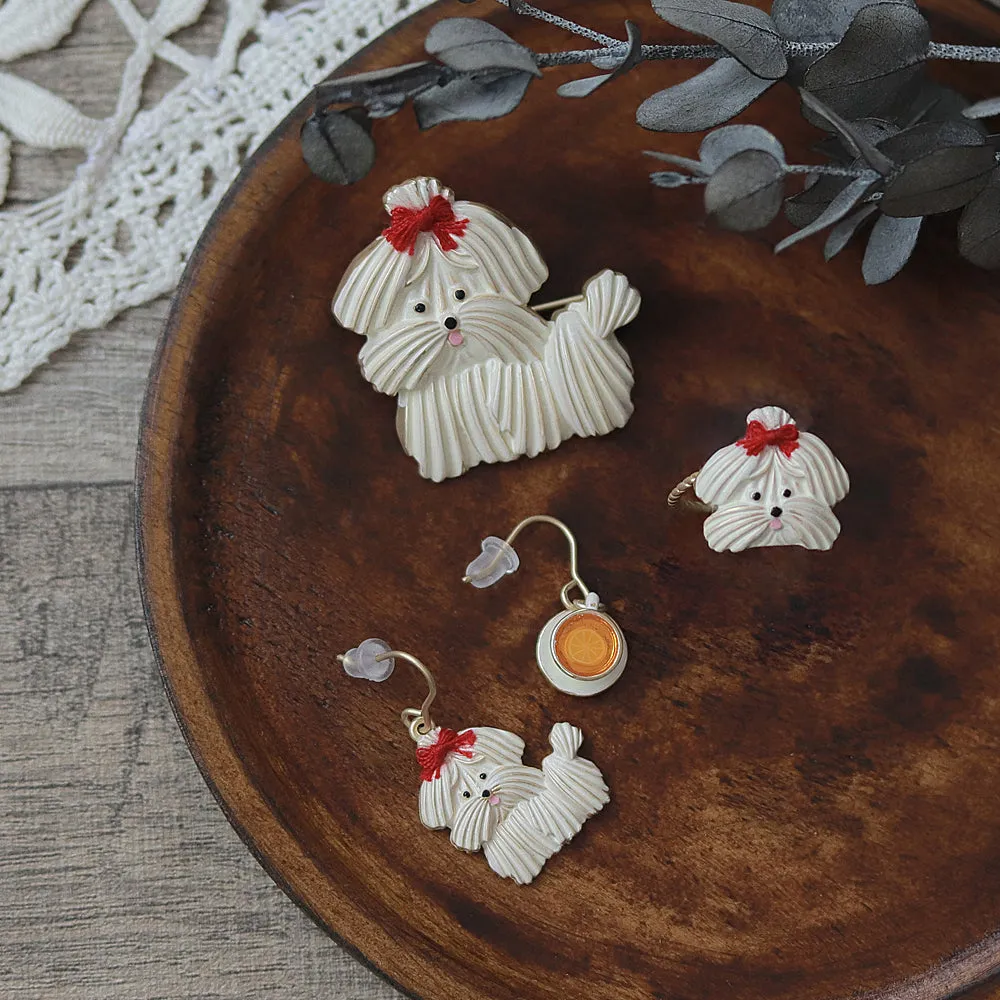 Meringue Cookie Mismatched Earrings
