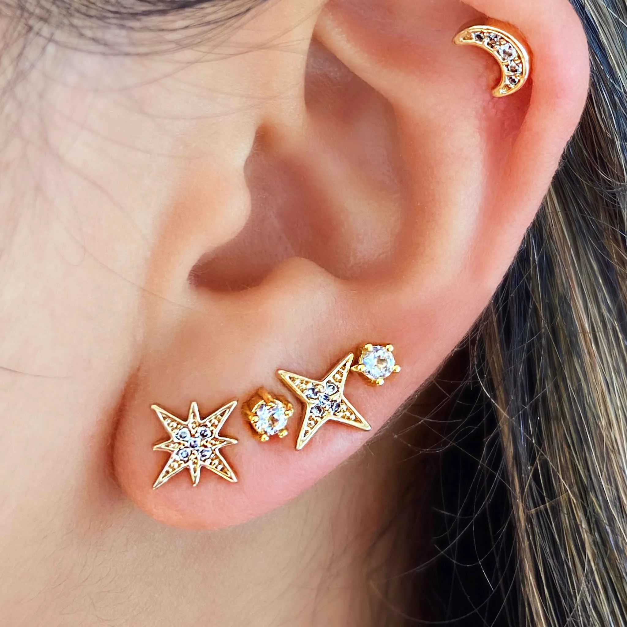 NORTH STAR MISMATCHED STUDS