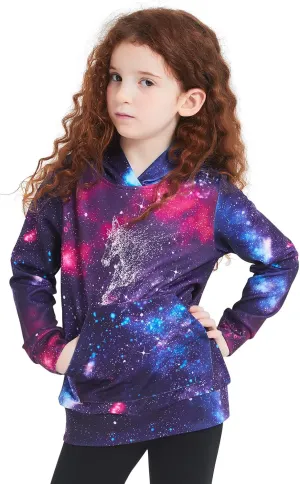 Perfashion Girls' Novelty Hoodies Kids Pullover Sweatershirts 4-13Years
