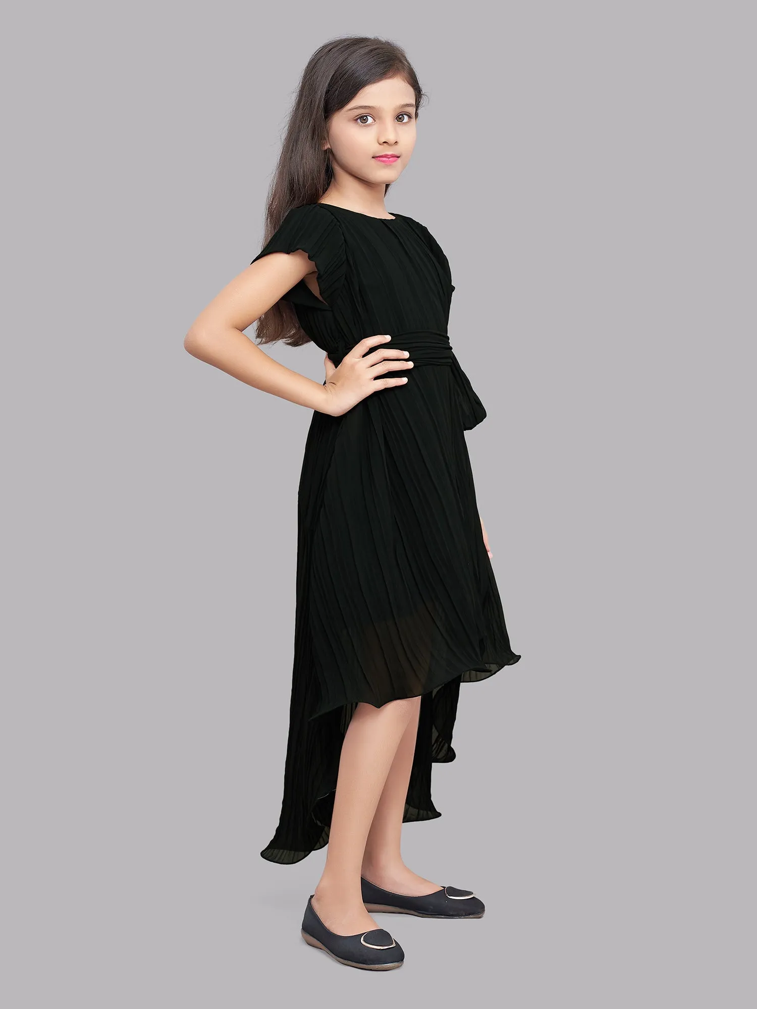 Pink Chick Black High Low Dress