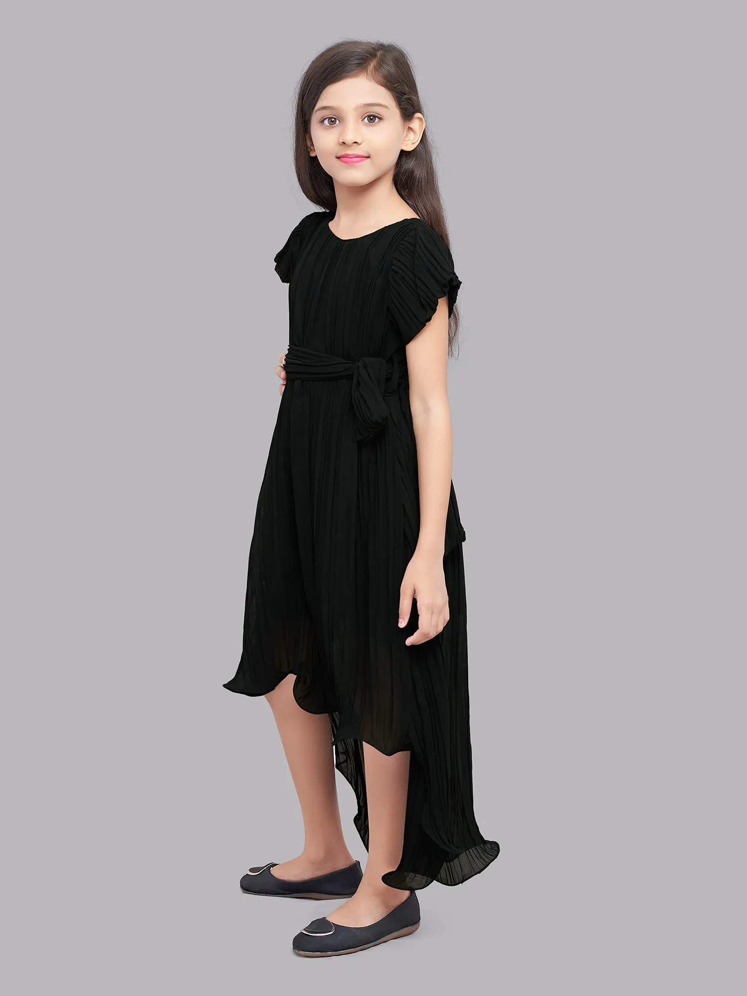 Pink Chick Black High Low Dress