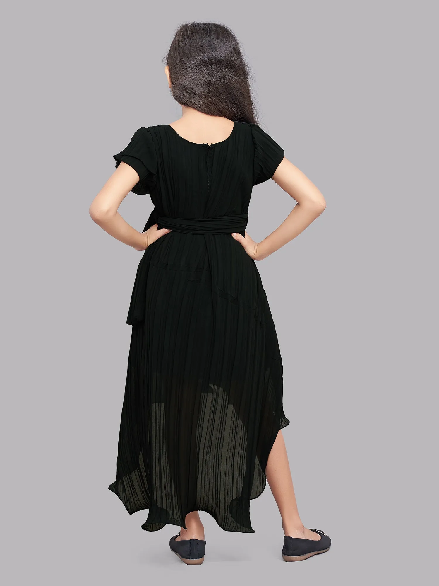 Pink Chick Black High Low Dress