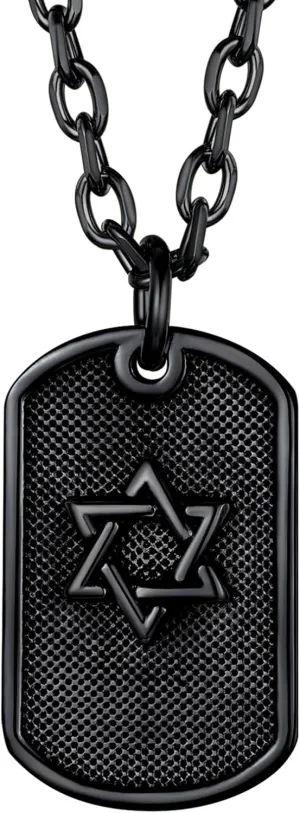 Richsteel Star of David Necklaces for Women Mens Stainless Steel/18K Gold Plated Hexagram Pendant Jewish Israel Jewelry