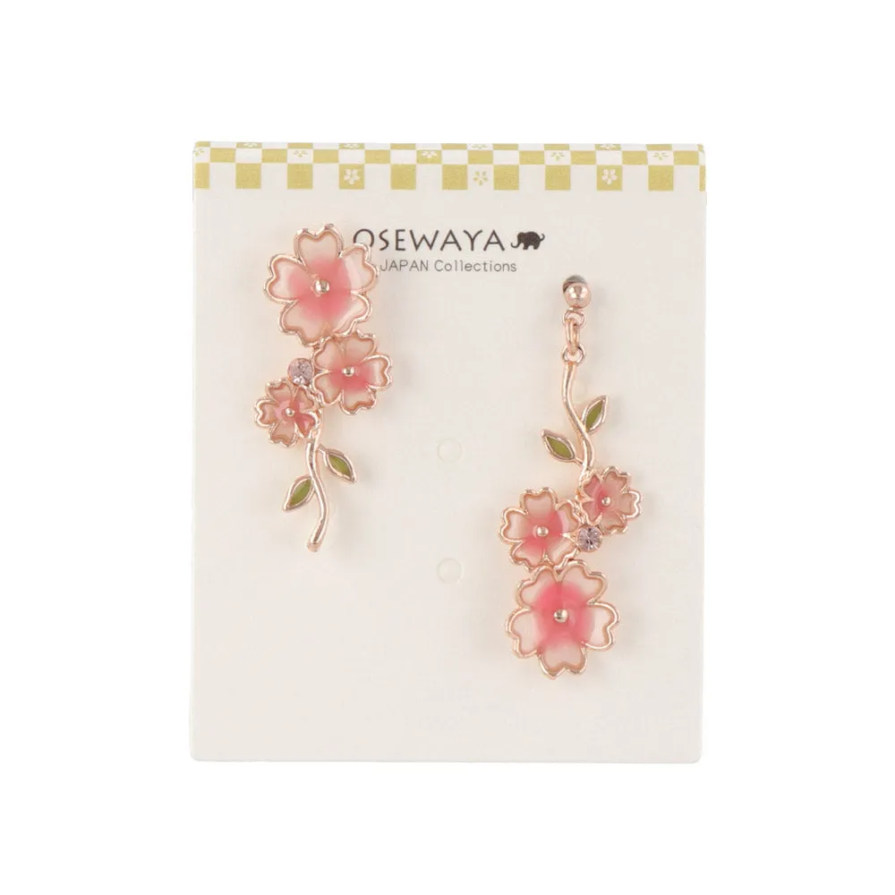 Sakura Mismatched Earrings