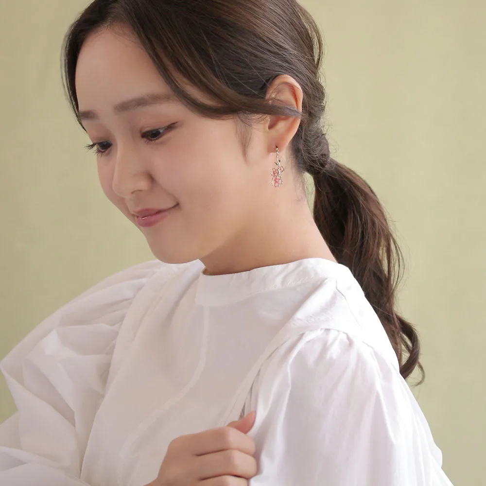 Sakura Mismatched Earrings