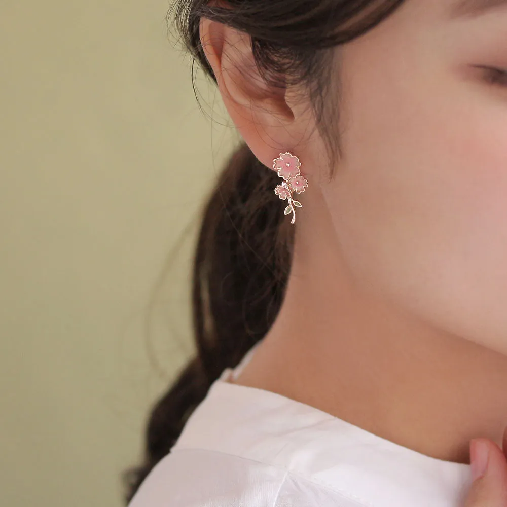 Sakura Mismatched Earrings