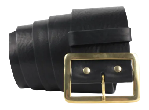 Santa Belt 3 Inch Wide (75mm) Luxury Deluxe Full Grain Leather Belts
