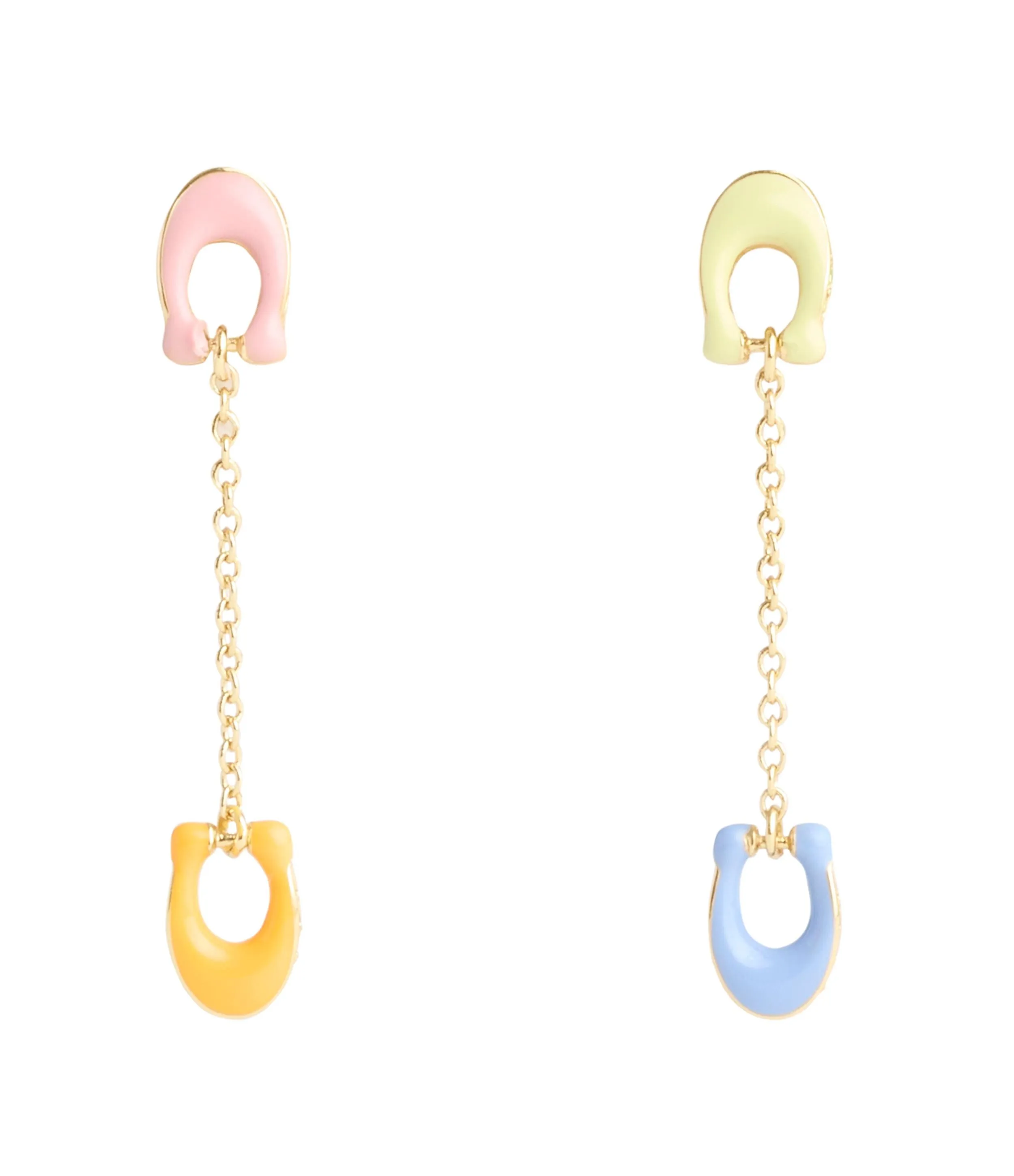 Signature Pavé C Mismatch Linear Earrings