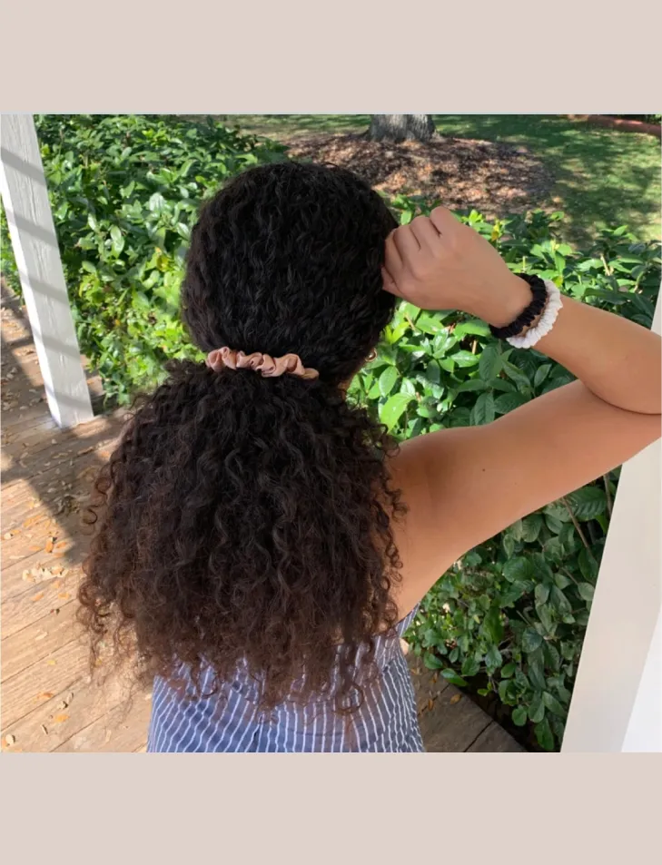 Silk Scrunchies & Brush Bundle