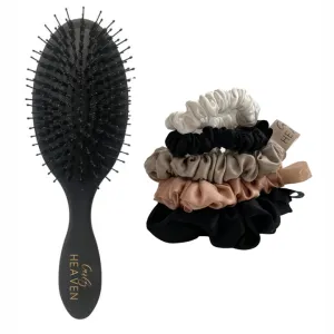 Silk Scrunchies & Brush Bundle