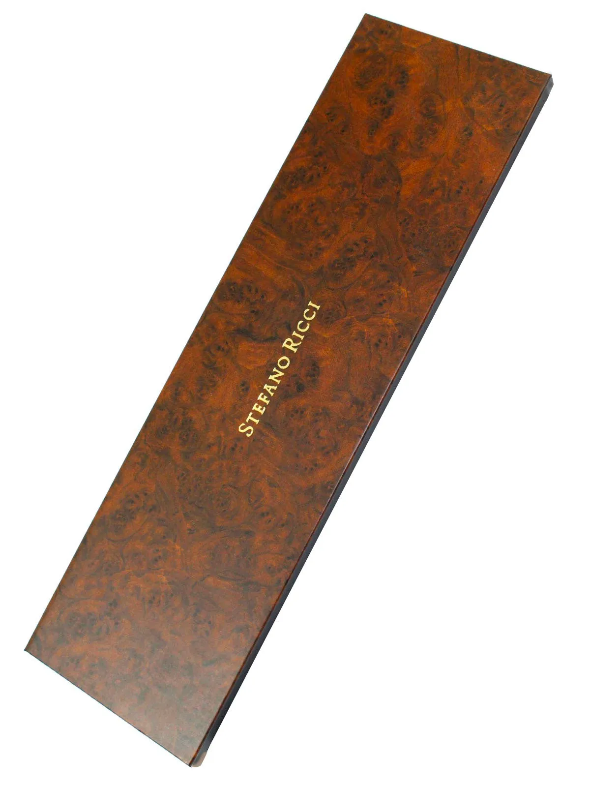 Stefano Ricci Tie Dark Blue Geometric - Pleated Silk