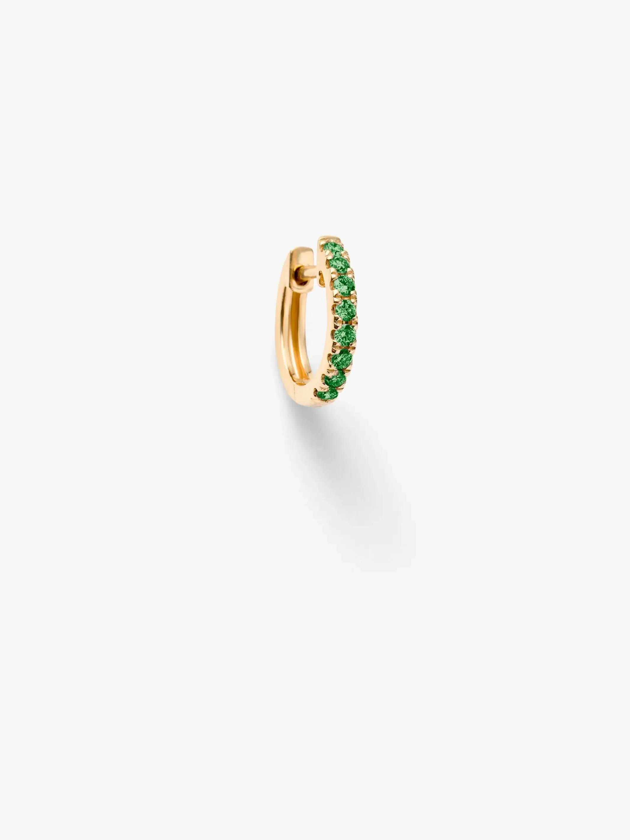 Tsavorite Hoop Earring
