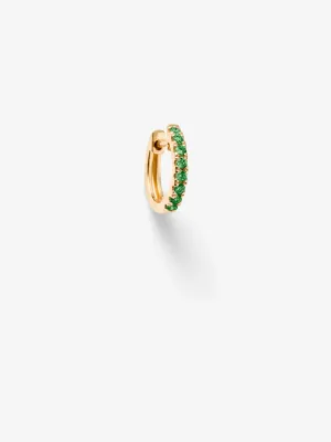 Tsavorite Hoop Earring