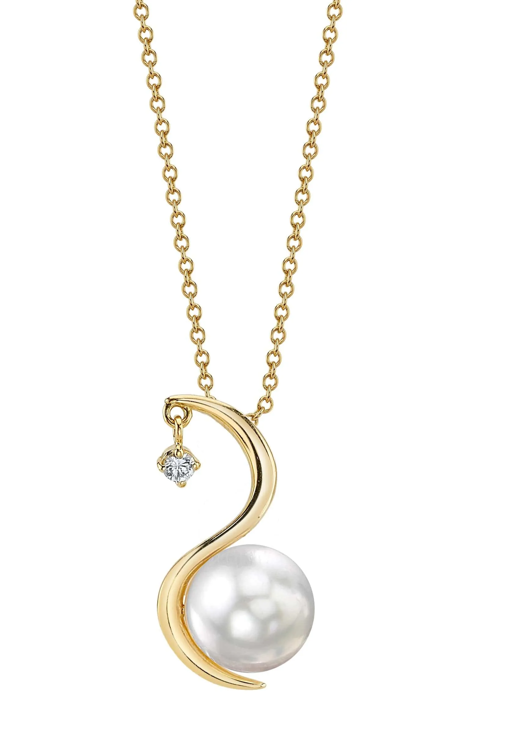 White South Sea Pearl & Diamond Nile Pendant