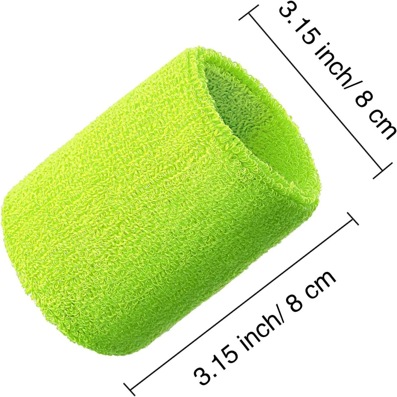 Willbond 6 Pcs Wrist Sweatbands Sports Wristbands for Competitions Absorbent Sweatbands for Basketball Tennis Football Running Working