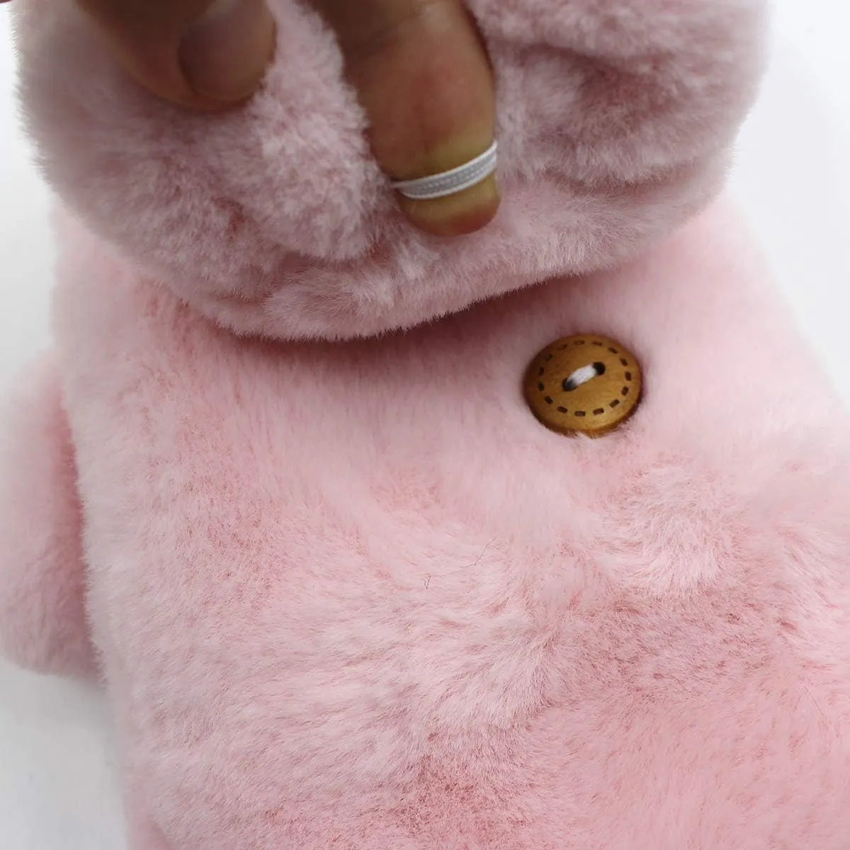 Women Girls Soft Faux Fur Convertible Flip Top Gloves Cute Cat Fingerless Winter Mittens