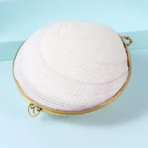 Zerodeko 2pcs Shell Jewelry Box Earring Jewelry Box Conch Jewelry Necklace Jewelry Box Hinged Jewelry Box Keepsake Trinket Box Seashell Jewelry Box Jewelry Case Trinket Dish Shell Dish Disc